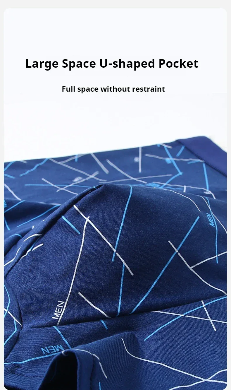 6Pcs Men's Sexy Underwear Boxers Mens Short Soft Comfortable Breathable Fashion Antibacterial Trunks Fitness Running Man Shorts