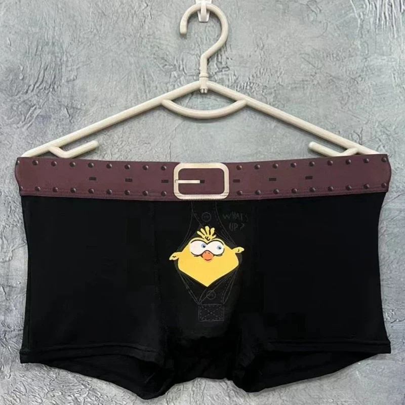 New Fashion Designer Underwear Man Novelty Underpants Men Boxers Cartoon Funny Print Male Boxer Briefs Modal Men's Panties Men