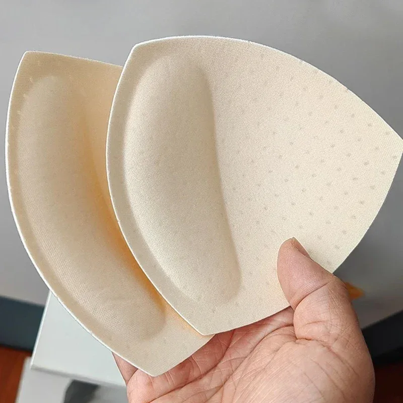 Invisible Triangle Sponge Push Up Bra Pads Women Sexy Inserts Underwear Sponge Swimsuit Bikini Breast Enhancers Chest Cup Pads