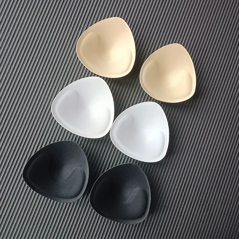 Invisible Triangle Sponge Push Up Bra Pads Women Sexy Inserts Underwear Sponge Swimsuit Bikini Breast Enhancers Chest Cup Pads