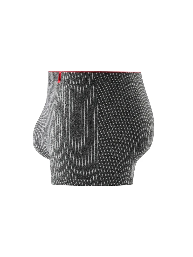 4 pieces of men's boxer underwear Soft, breathable and comfortable men's briefs Striped trendy personality casual loose boxers