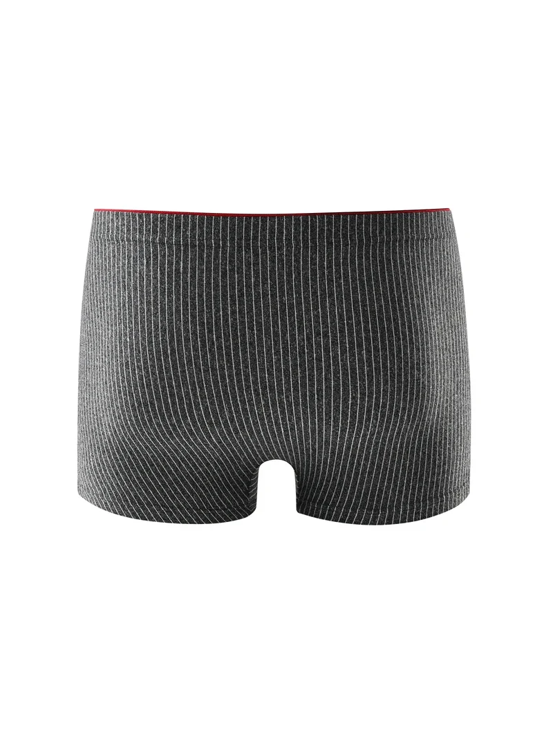 4 pieces of men's boxer underwear Soft, breathable and comfortable men's briefs Striped trendy personality casual loose boxers