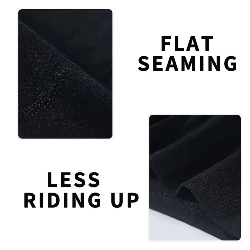 5Pcs Bamboo fiber Long Boxer for Man Seamless Breathable Man Underwear U Convex Male Underpants High elasticity Men's panties