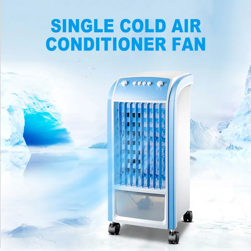 Air Conditioning Fan Refrigeration Fan Humidification Single Cooling Fan Remote Control Timing Mobile Small Air Conditioner