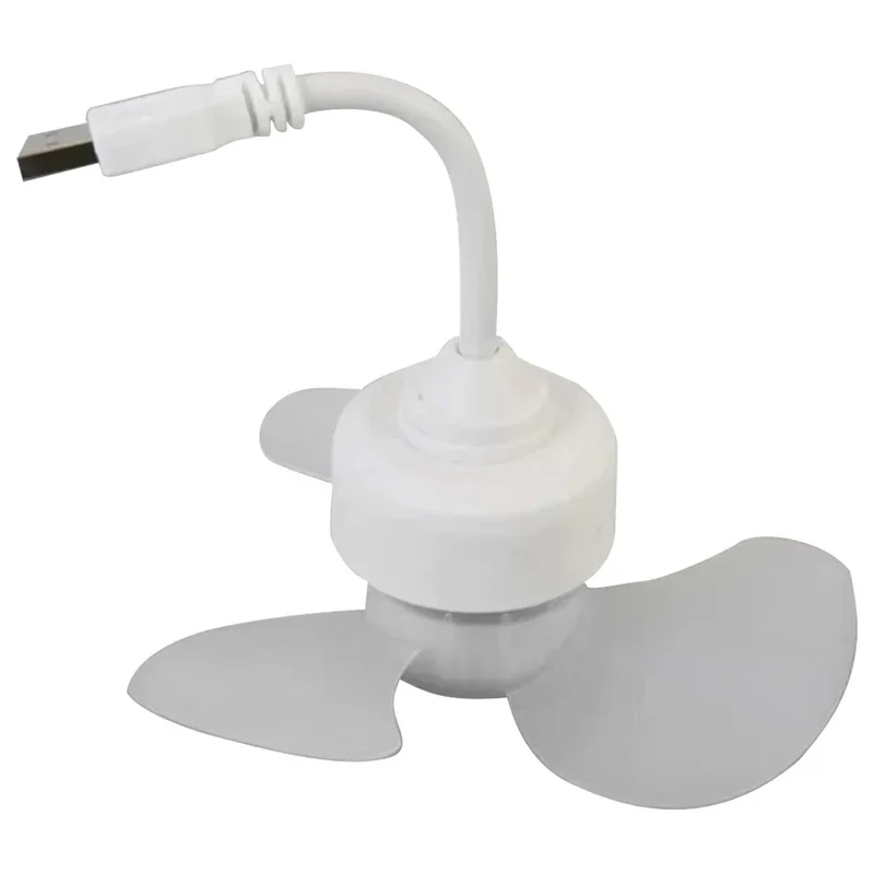 LED Mini Ceiling Fan E27 Base/USB Modern LED Ceiling Fan Hose Extender Indoor Ceiling Fan Light for Bedroom Living Room