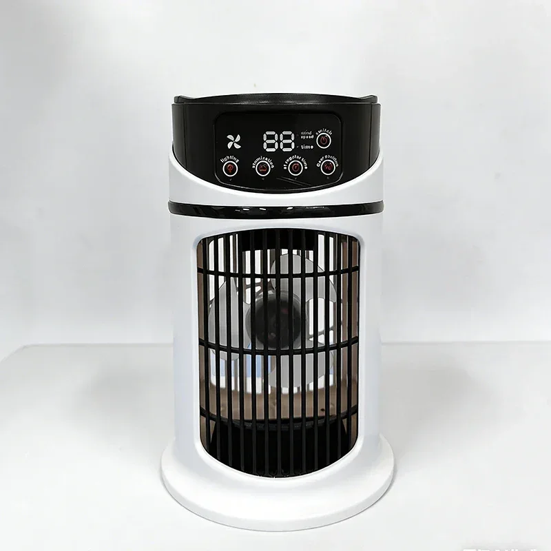 Portable intelligent communication air conditioning small USB charging fan mini water-cooled summer air cooling fan