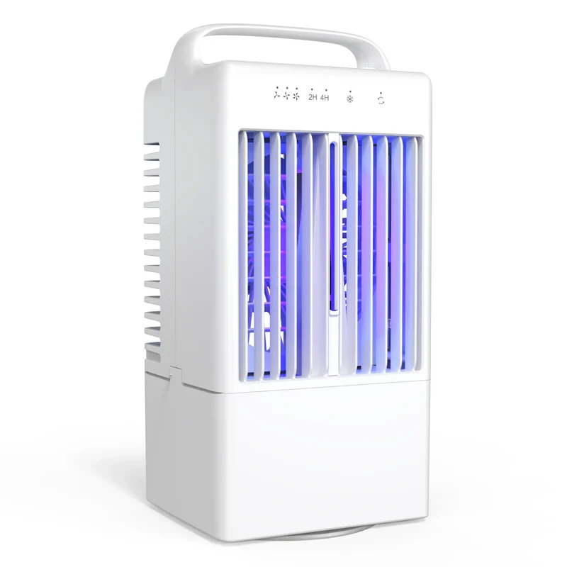 Small Electric Fan with Water and Ice Office Air Conditioning Fan Air-conditioning Fan Desktop USB Portable for Home Bedroom