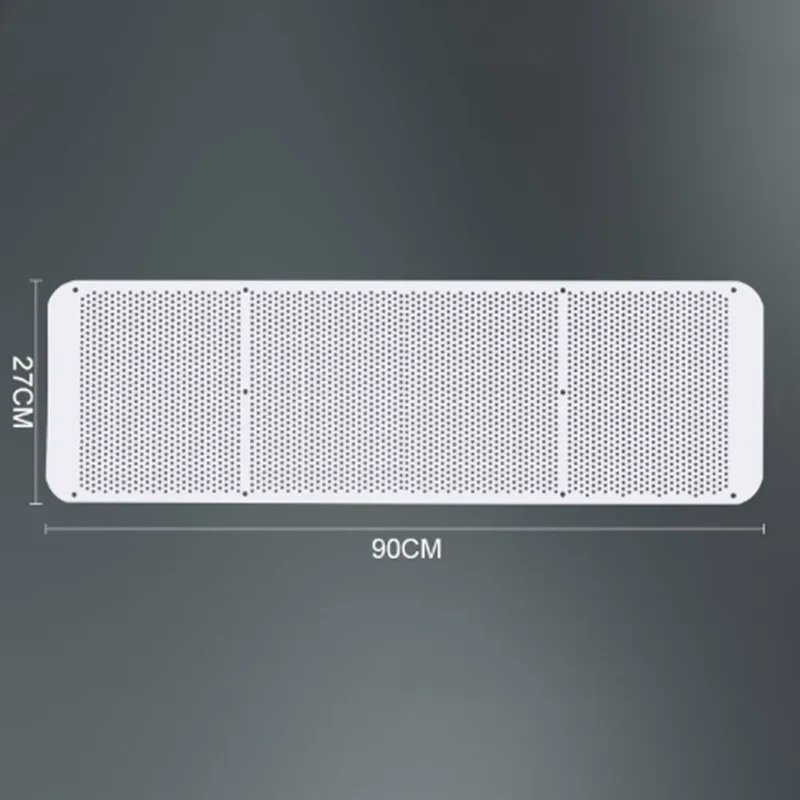 Air Conditioning Wind Deflector Adjustable Windshield Cover Wall Mounted Air Conditioner Air Baffle Shield Home Office White