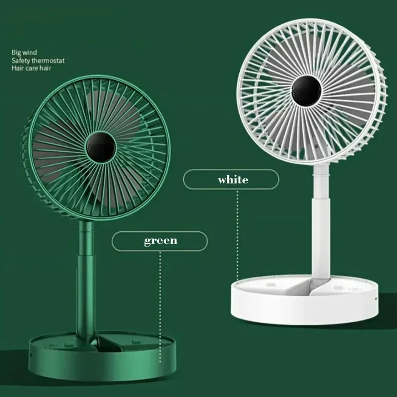 Desktop fan charging model, long endurance USB foldable mini retractable fan, dormitory portable desktop electric fan