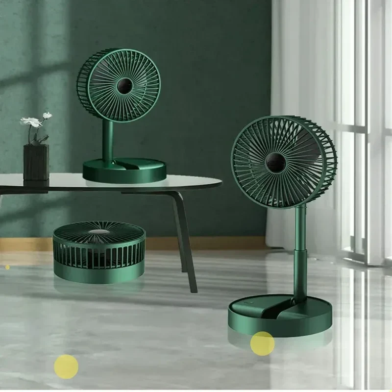 Desktop fan charging model, long endurance USB foldable mini retractable fan, dormitory portable desktop electric fan