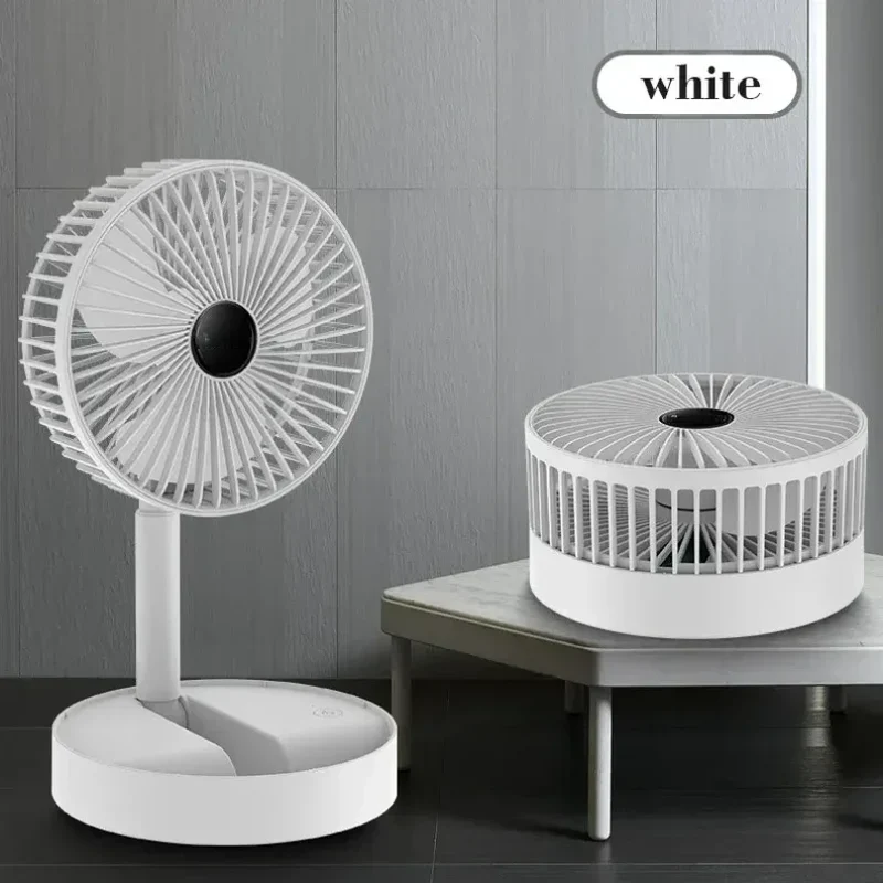 Desktop fan charging model, long endurance USB foldable mini retractable fan, dormitory portable desktop electric fan