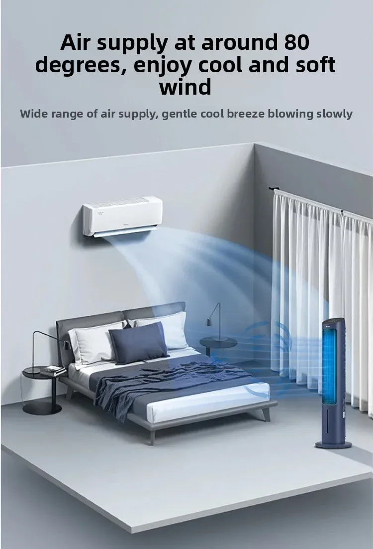 220V Gree Air Cooler Portable Cooling Fan for Home Bedroom Office Energy Saving QDW