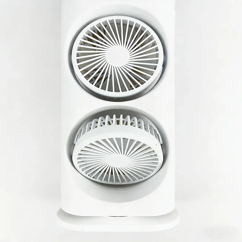 Spray portable water mist fan, summer mini evaporative air cooler, household water-cooling fan with LED lights