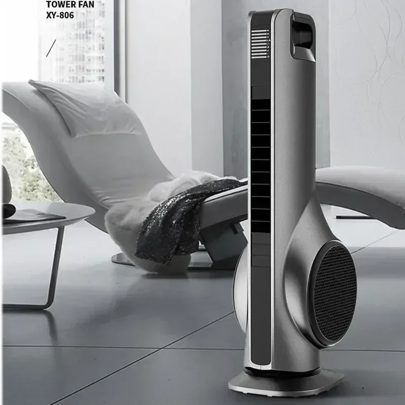 Portable 220v Leafless Electric Fan Tower Air Conditioning Fan Bedroom Silent Remote Control Indoor Purification Air Circulation