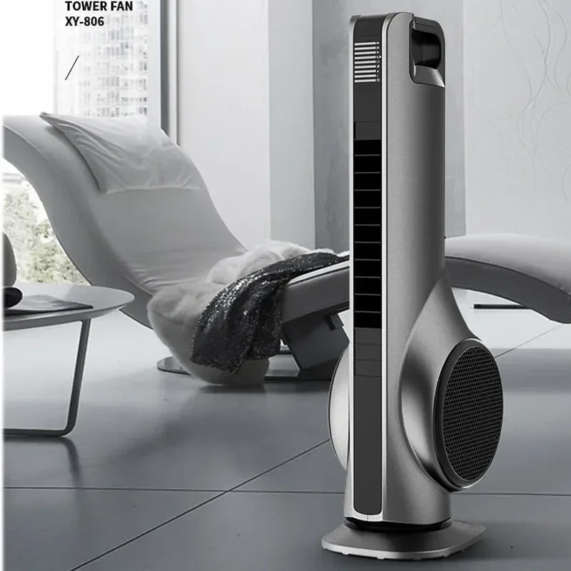 Portable 220v Leafless Electric Fan Tower Air Conditioning Fan Bedroom Silent Remote Control Indoor Purification Air Circulation