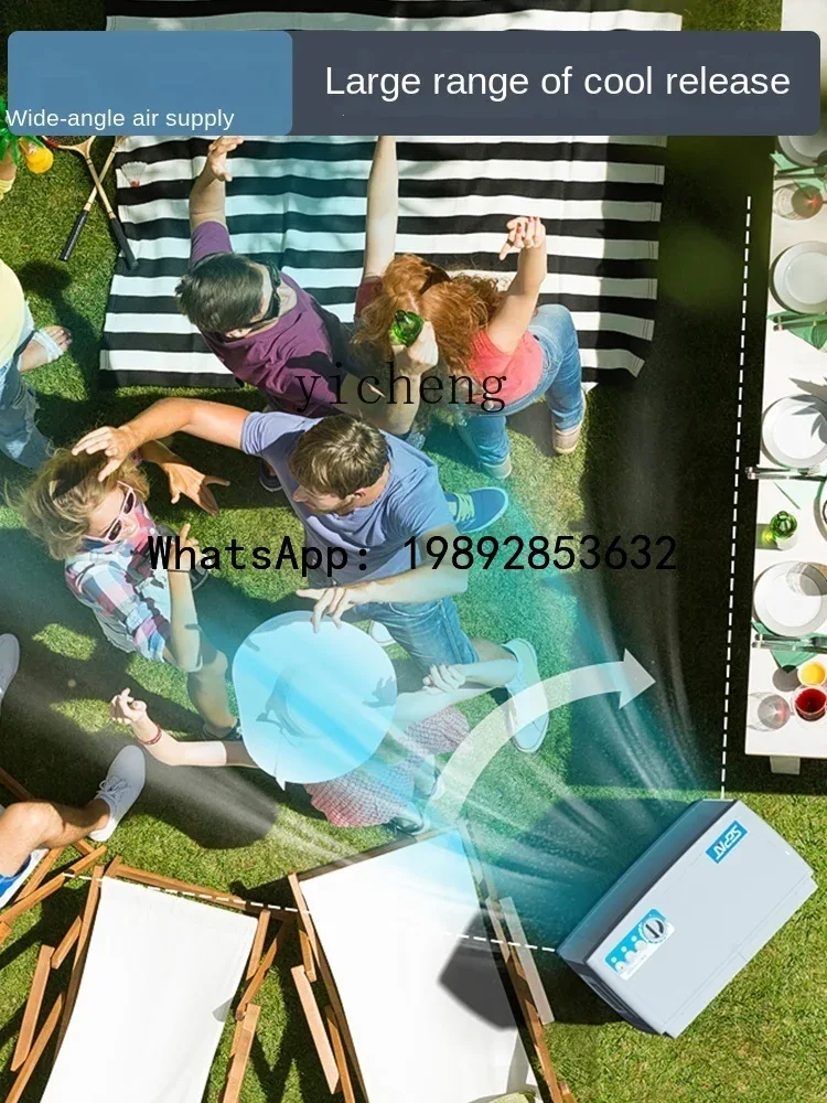 S3 Outdoor Air Cooler Solar Rechargeable Commercial Mobile Refrigeration Air Conditioner Fan