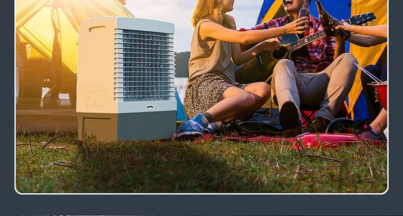 S3 Outdoor Air Cooler Solar Rechargeable Commercial Mobile Refrigeration Air Conditioner Fan
