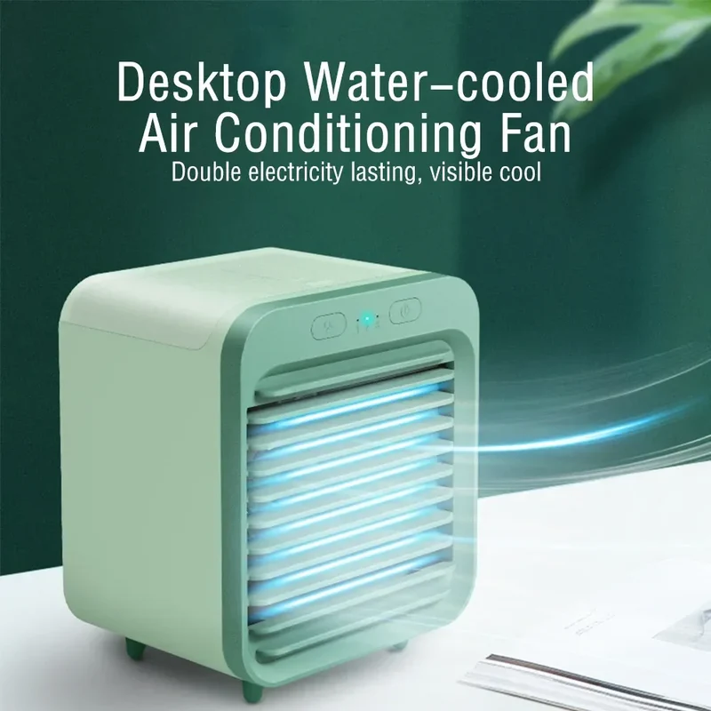 Donirt New Portable USB Chargeable Mini 3 Gear Air Conditioner Cooler Fan Air Conditioner Air Cooling Office Desktop Fan