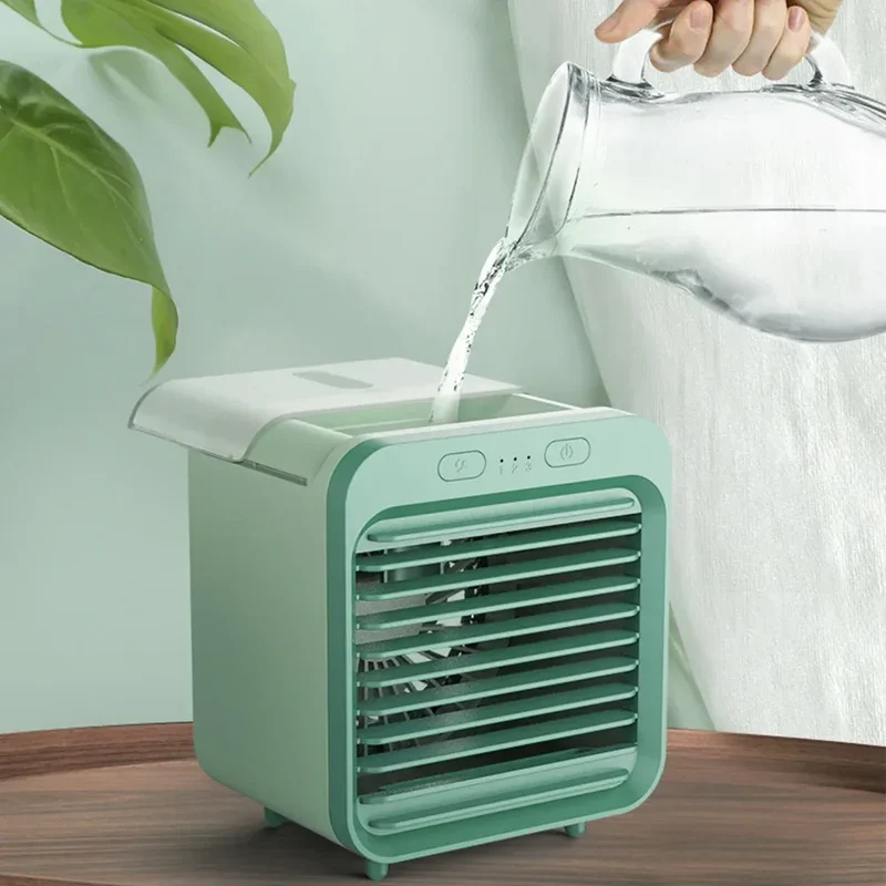 Donirt New Portable USB Chargeable Mini 3 Gear Air Conditioner Cooler Fan Air Conditioner Air Cooling Office Desktop Fan