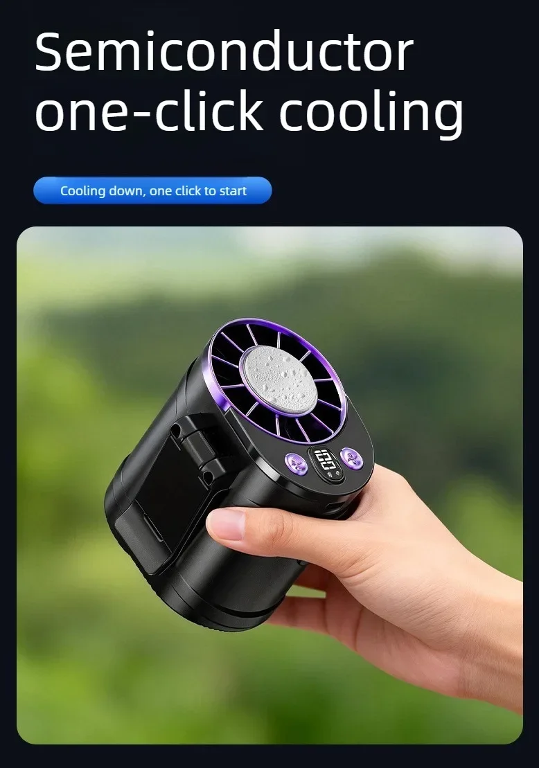 USB Waist Hanging Fan Neck Cooling Fan 2026 New Rechargeable Outdoor Camping High Temperature Workplace Portable Small