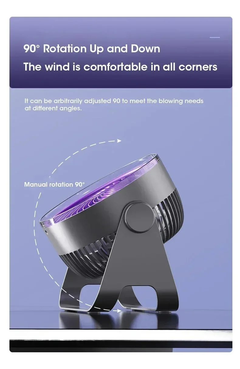 5-Speed Adjustable Multifunctional Electric Fan Circulator Portable Quiet Home Ventilator Desktop Wall Ceiling Fan Air Cooler