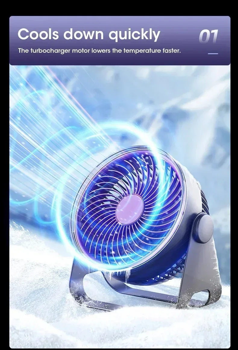 5-Speed Adjustable Multifunctional Electric Fan Circulator Portable Quiet Home Ventilator Desktop Wall Ceiling Fan Air Cooler