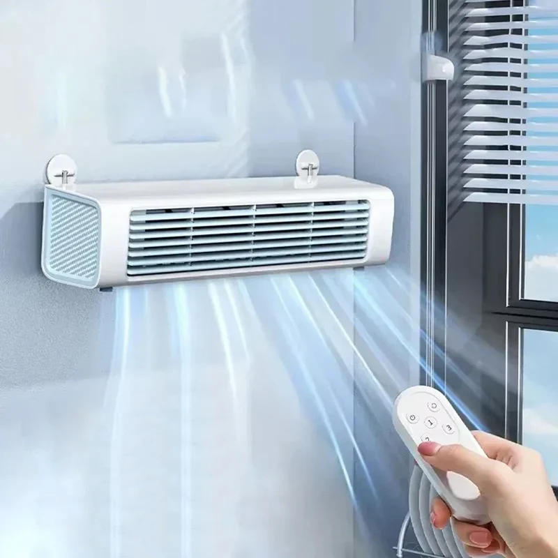 4000mah Leafless Fan 3 Mode Bladeless Air Cooler Fan LED Wall Mount/Desktop Standing Tower Fan for Bedroom Living Rooom Bathroom