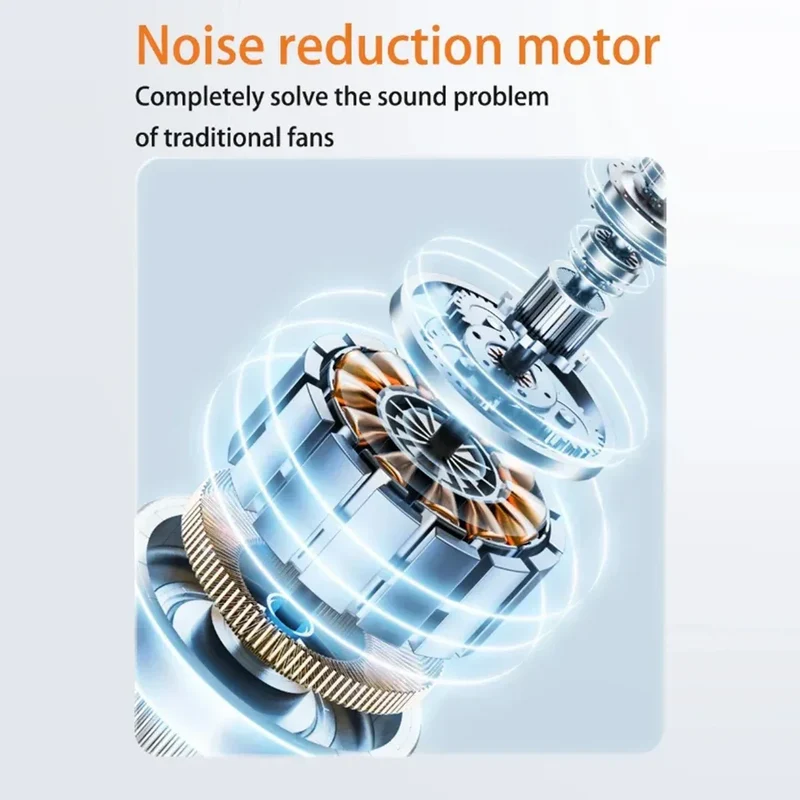 4000mah Leafless Fan 3 Mode Bladeless Air Cooler Fan LED Wall Mount/Desktop Standing Tower Fan for Bedroom Living Rooom Bathroom