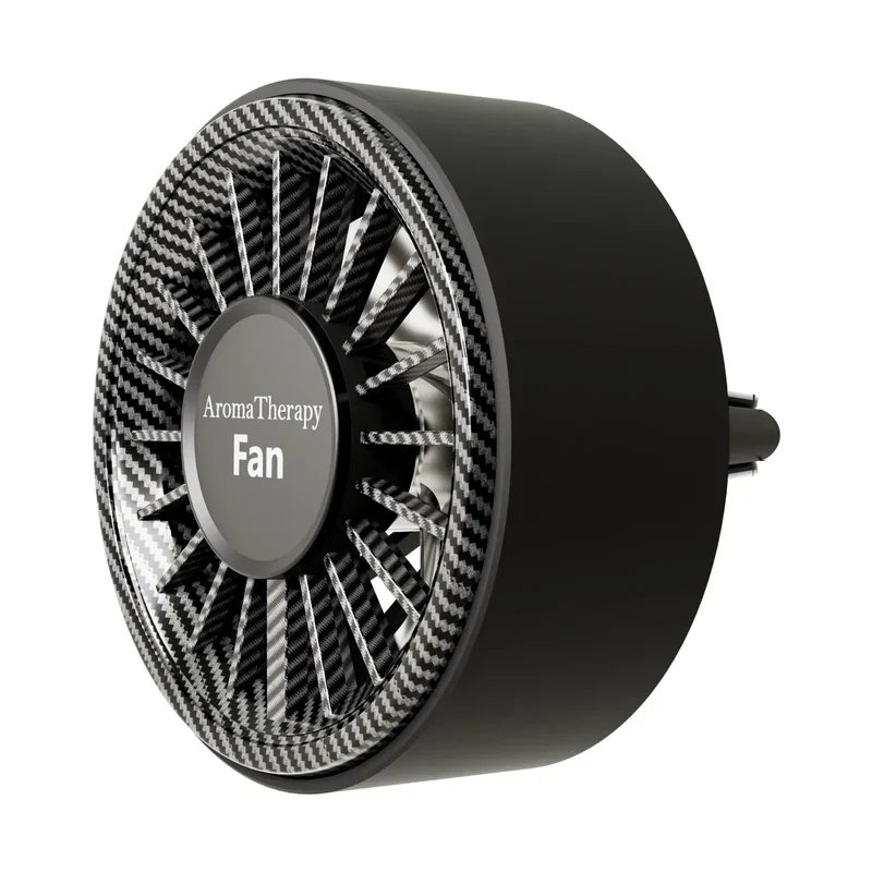 New car aromatherapy fan, USB cool seven color ambient lighting, three adjustable car fans, large truck van car fan