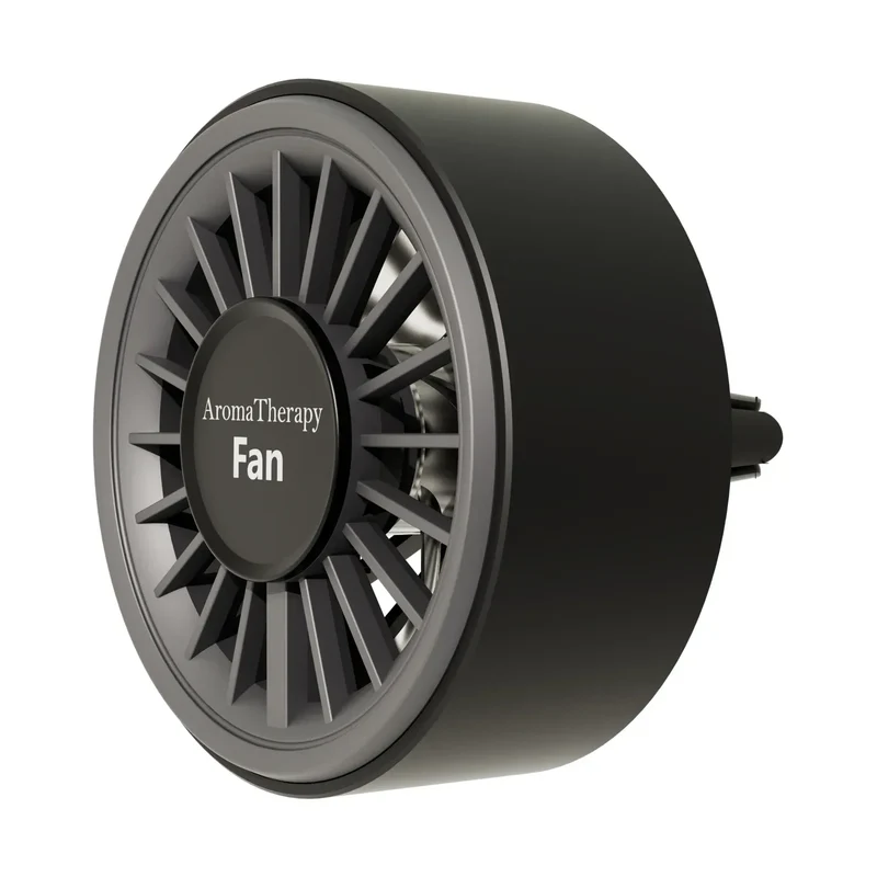 New car aromatherapy fan, USB cool seven color ambient lighting, three adjustable car fans, large truck van car fan