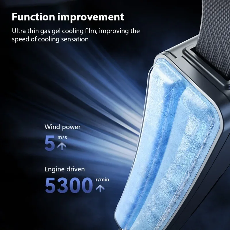 Wearable Waist Fan Belt Fan With PCM Cooling Strip 5000mAh Rechargeable Personal Fan 3 Speeds Large Air Volume Hands-Free