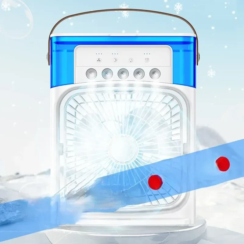 Portable Humidifier Fan AIr Conditioner Household Small Air Cooler Hydrocooling Portable Air Adjustment For Office 3 Speed Fan
