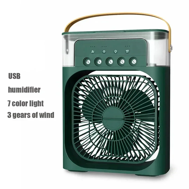 Portable Humidifier Fan AIr Conditioner Household Small Air Cooler Hydrocooling Portable Air Adjustment For Office 3 Speed Fan