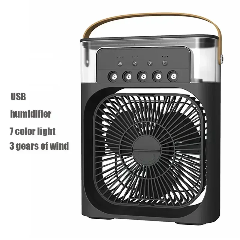 Portable Humidifier Fan AIr Conditioner Household Small Air Cooler Hydrocooling Portable Air Adjustment For Office 3 Speed Fan