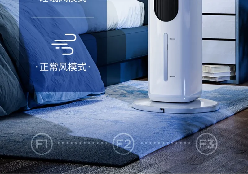 DFS Air Conditioner Fan Household Refrigerator Small Bladeless Electric Fan Thermantidote