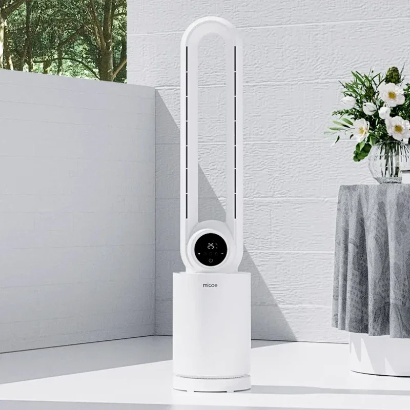 12-Speed Touch Control Bladeless Fan‌ Removable Washable Grille Tip-Over Protection Energy Efficient Cooling Tower Living Rooms
