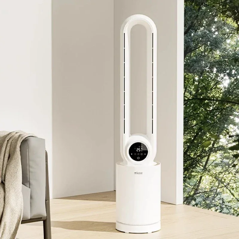 12-Speed Touch Control Bladeless Fan‌ Removable Washable Grille Tip-Over Protection Energy Efficient Cooling Tower Living Rooms