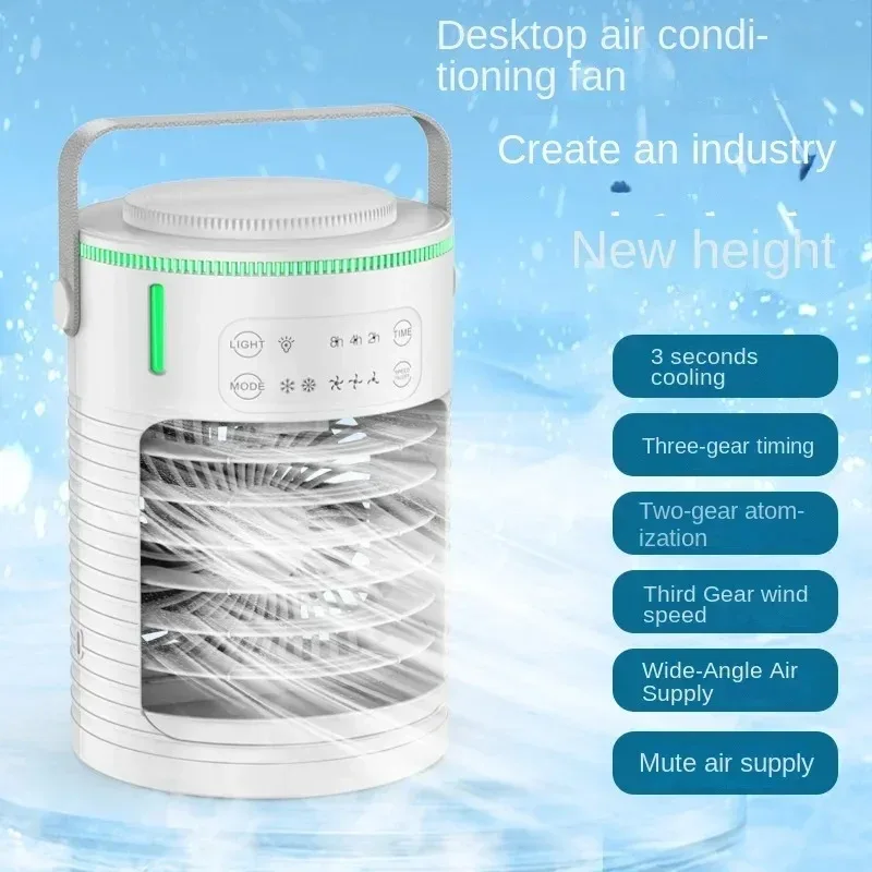 Desktop Air Conditioner Portable Air Conditioner Small Air Cooler Hydrocooling Portable Air Adjustment for Office Cooling Fans