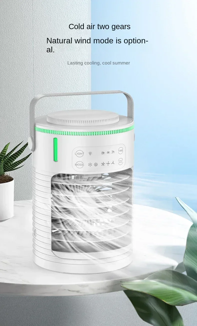 Desktop Air Conditioner Portable Air Conditioner Small Air Cooler Hydrocooling Portable Air Adjustment for Office Cooling Fans