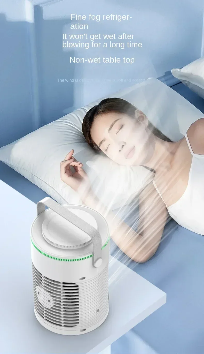 Desktop Air Conditioner Portable Air Conditioner Small Air Cooler Hydrocooling Portable Air Adjustment for Office Cooling Fans