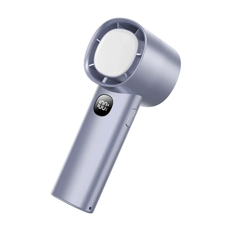 Night Light Cooling Fan 5000mAh Handheld Cooling Fan Portable Handheld Turbo Fan 100 Wind Speeds Adjustable Mini Personal Fan