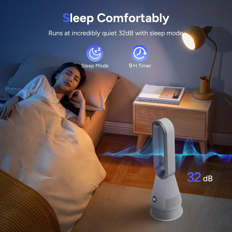 Wholesale Smart Fan and Warming Dual Purpose Office Home House Room Portable Electric Bladeless Fan Heater