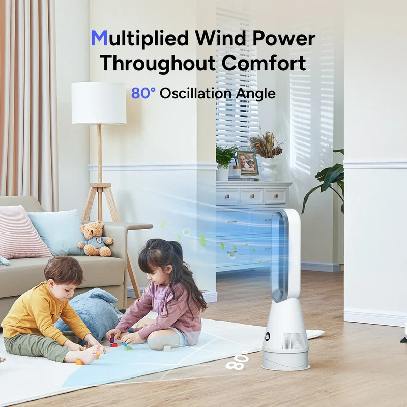 Wholesale Smart Fan and Warming Dual Purpose Office Home House Room Portable Electric Bladeless Fan Heater