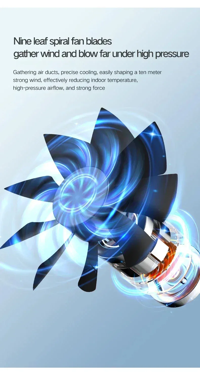 Mini Air Cooler Fan Portable Desktop Cooling Fan with Spray Humidification 2 Wind Speeds Rechargeable for Home Office Cooling