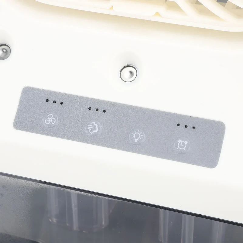 Portable Humidifying Fan Cooler Quiet 3 Gears Automatic Timing Cool Mist Evaporative Fan for Home