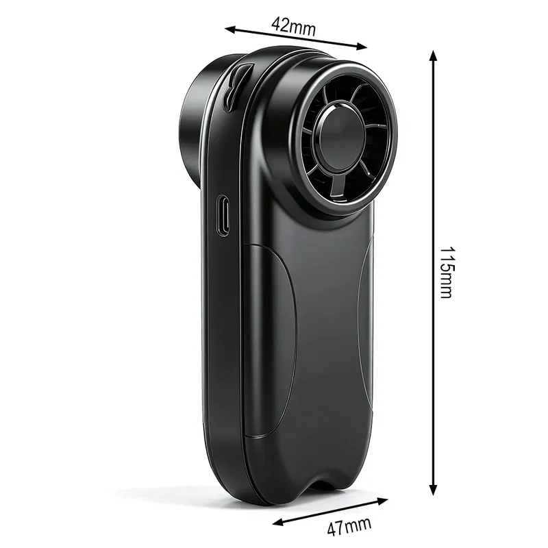 Portable Mini Handheld Fan High-speed Outdoor Small Fan USB Rechargeable Large Capacity 4000 mAh LED Display 100 Wind Speeds