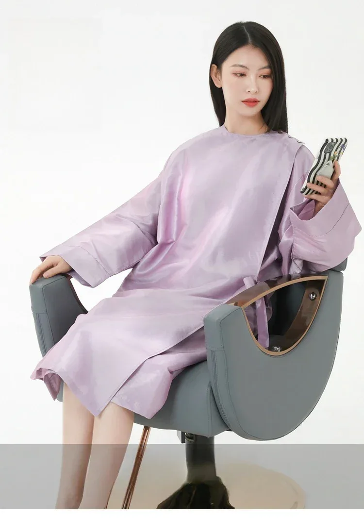 Hairdresser Robe Hair Salon Smock Hair Cutting Gown Hairdressing Cloth Barber Shop Cloaks Hair Dye Clothes Hairstylist Apron