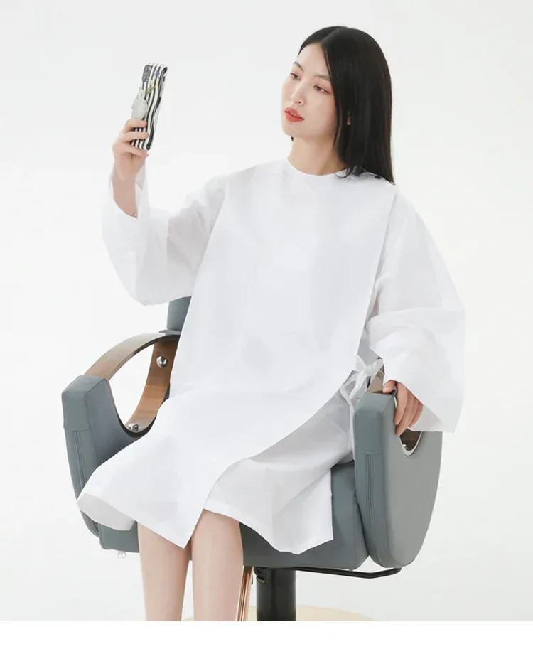 Hairdresser Robe Hair Salon Smock Hair Cutting Gown Hairdressing Cloth Barber Shop Cloaks Hair Dye Clothes Hairstylist Apron