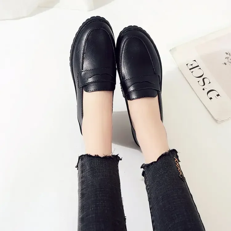 Women's Flat Shoes New Style Spring Summer 2023 Korean Fashion Round Head Casual Versatile Simple Lazy Shoes Rubber Material