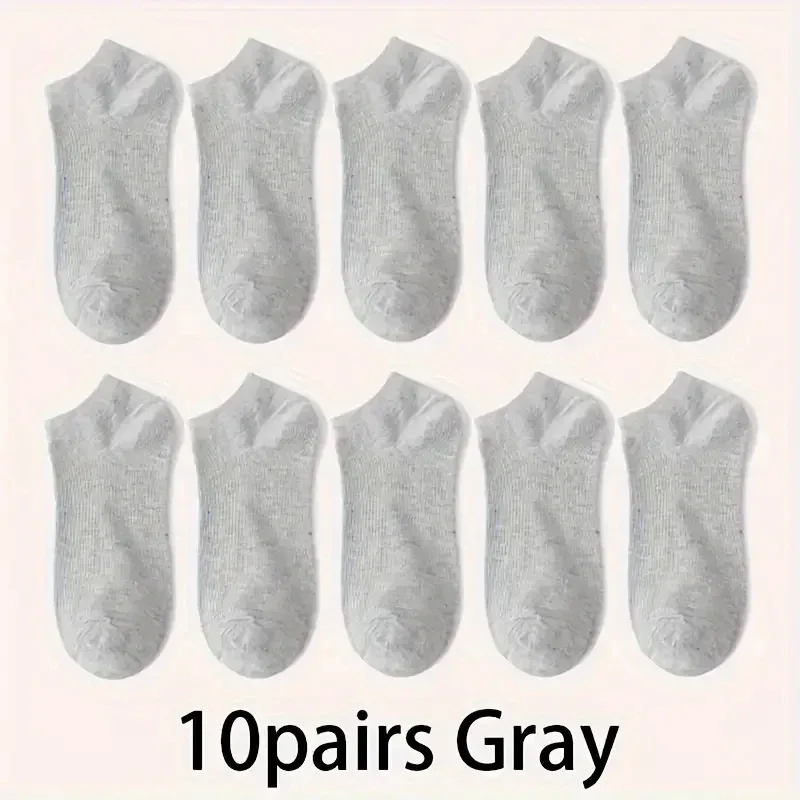 5/10-Pack Unisex Comfort Fit Ankle Socks – Breathable Lightweight Socks for Sports & Everyday Wear